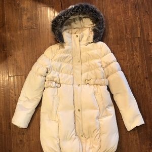 Momo Maternity Puffer Jacket W/ Faux Fur Hoodie